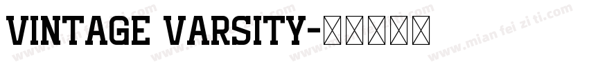 Vintage Varsity字体转换